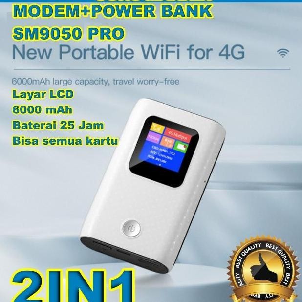 Em Wifi 4G Lte With Power Bank Smartcom Sm9050 Pro 6Mah