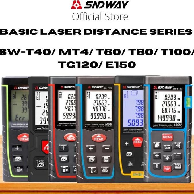 

Sale Sndway Meteran Digital Laser Distance Meter 40/60/80/100/120/150 Meter Sw-T40/T60/T80/T100/Tg120