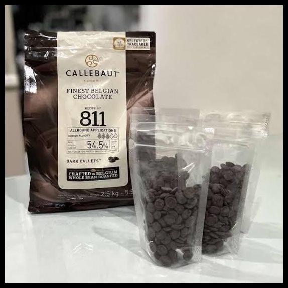

Terlaris Callebaut 811 Dark Chocolate 54,5% Repack 250 Gr Good Quality