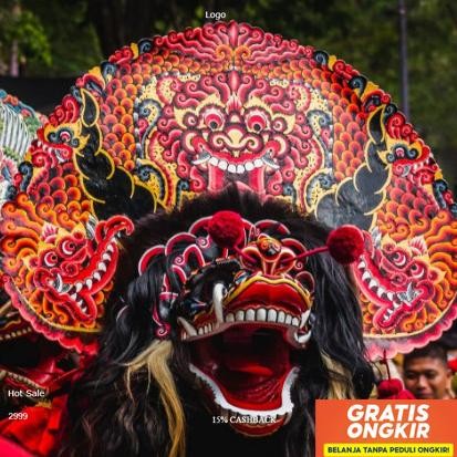 Barongan Caplokan Spon Anak Anak | Barongan Spons.Caplokan.Caplokan Anak.Caplokan Spons | Bisa Cod B