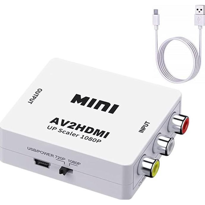 ,,,,,,,] Mini AV2HDMI To HDMI / Adaptor AV2HDMI / Converter RCAToHDMI