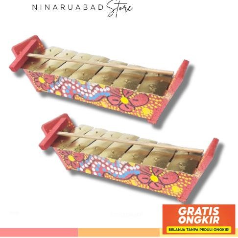 Diskon Gamelan Motif Anak / Alat Musik Gamelan Tradisional / Gamelan Kenong Jawa Tabuhan Jaranan Tre