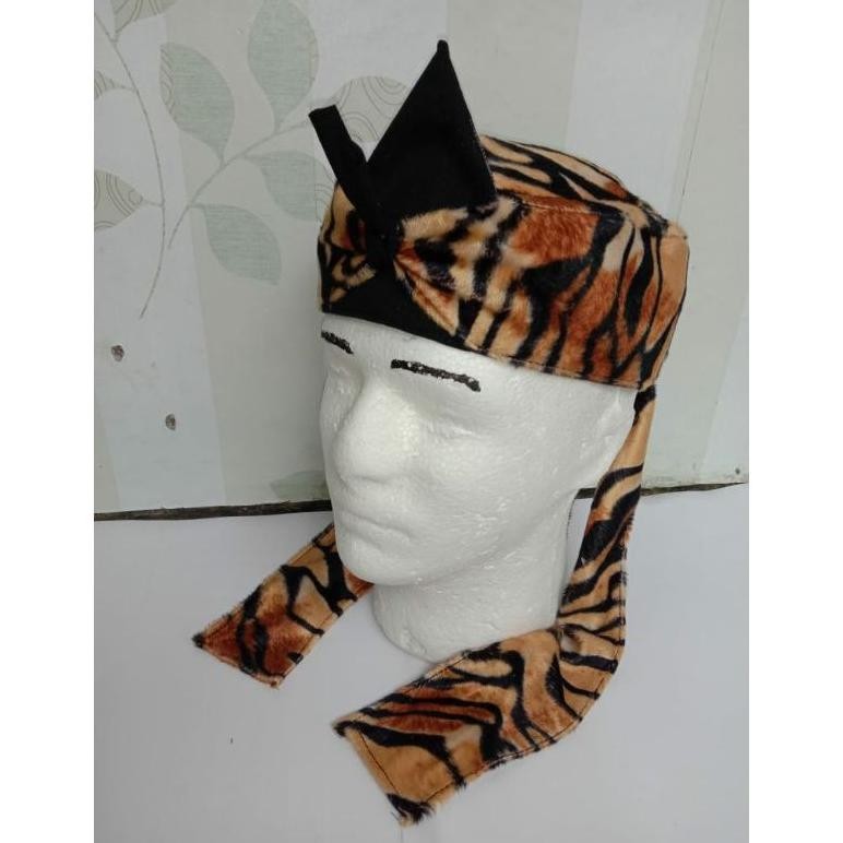 Blangkon Sancang Lodaya - Iket Sunda Loreng Blangkon motif Maung DiM