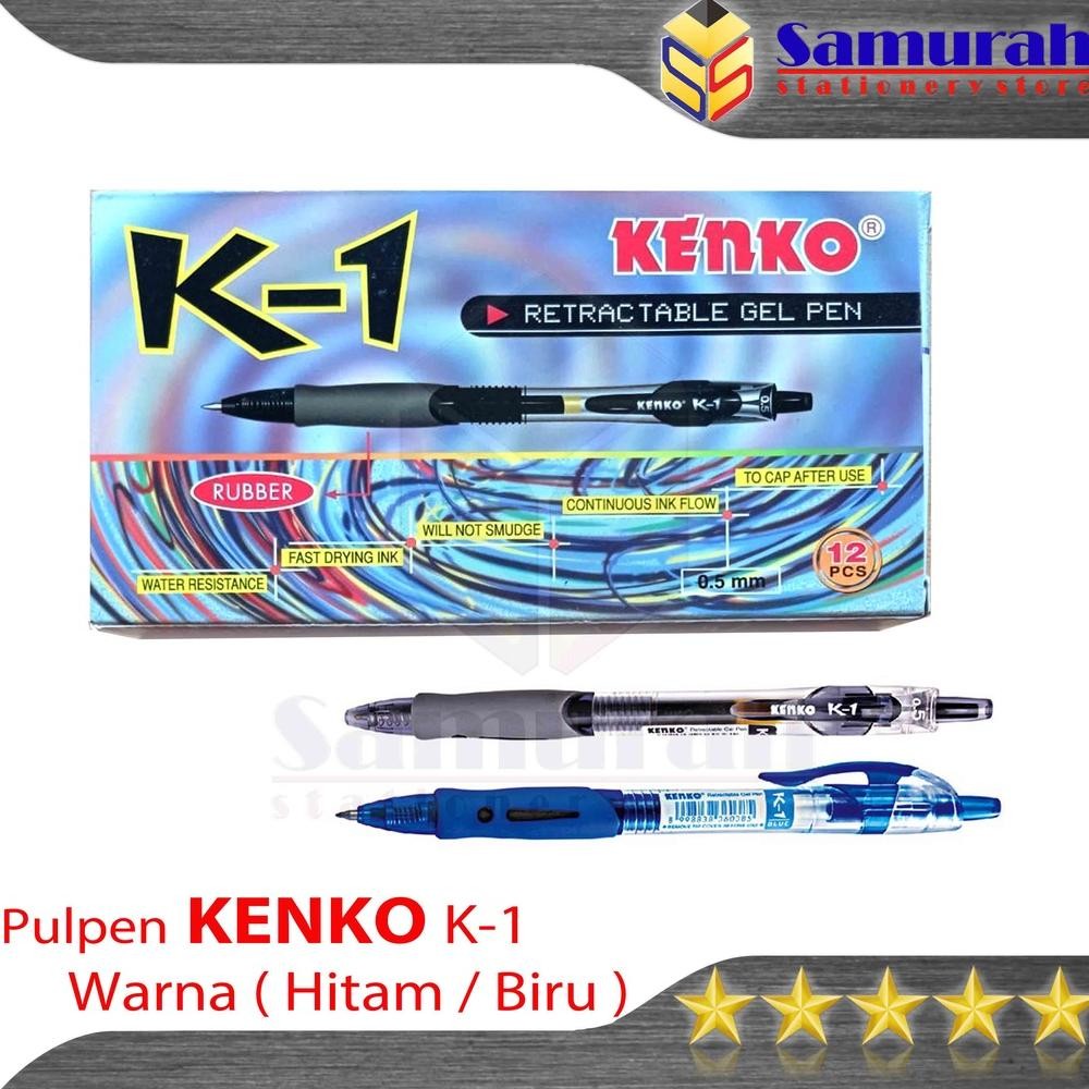 

Pen Gel Kenko K1 0.5mm/ Retractable Gel Pen K-1 0.5mm / Pen Cetek - TikTok Cair K 1 tebal 0.5 mm DiM