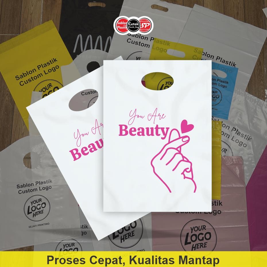 

(Isi 50Pcs Size 15 x 22) Kantong Plastik Motif You Are Beauty, Platik Skincare / Kosmetik / Pomade | Salinan DiM