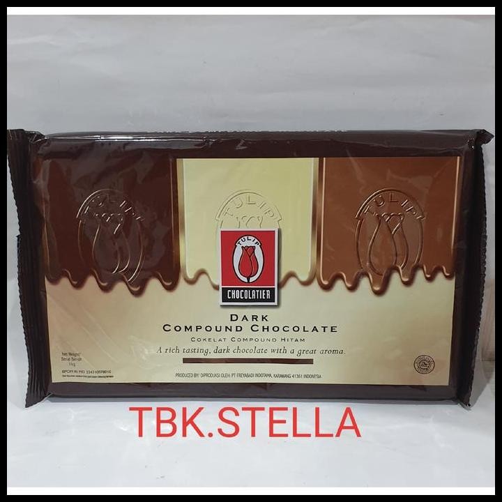 

Terlaris Dark Compound Chocolate Tulip (1 Kg) Good Quality