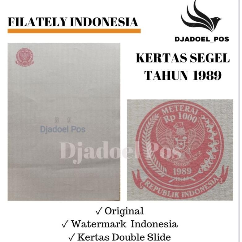 

KERTAS SEGEL TAHUN 1989 (Buy 4 Get 1 Fee) Double Asli DiM