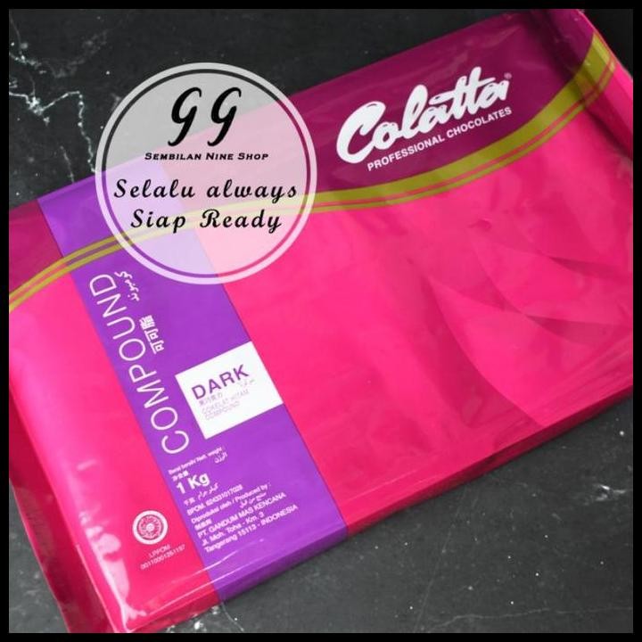 

Terlaris Colatta Professional Dark Chocolate Compound 1 Kg Cokelat Kompon Coklat Hitam Good Quality