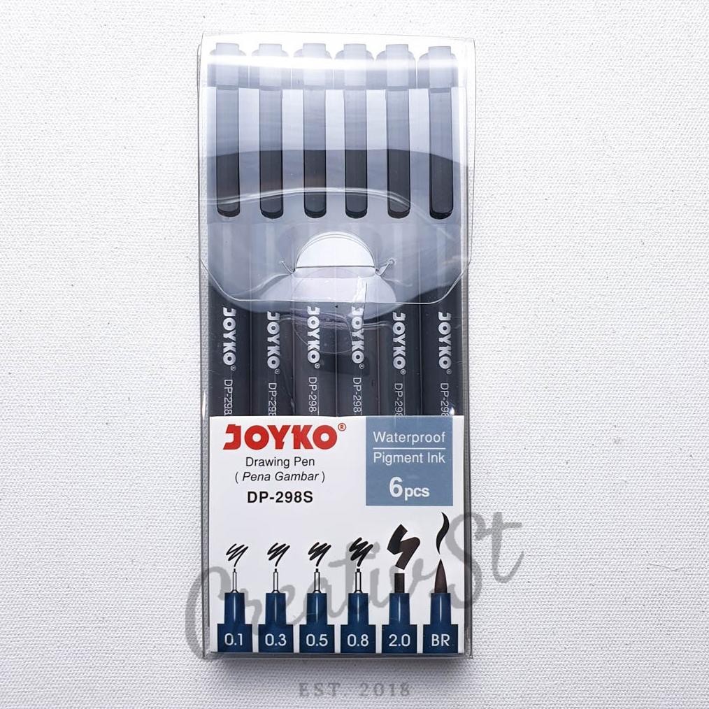 

JOYKO Drawing Pen Set 6 Dp-298S Set 9 Dp-298S-059C Pena Gambar Bolpen DiM