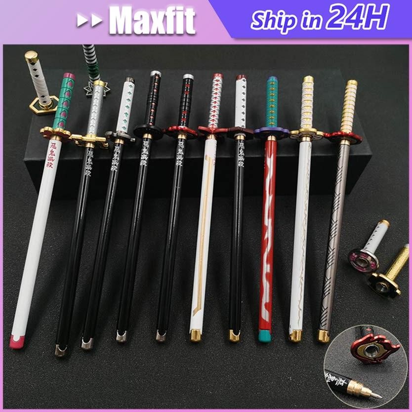 

Pena Pulpen Pedang Sword Pen Anime Demon Slayer Kimetsu No Yaiba Tanjiro Zenitsu Giyu Rengoku Alat Tulis DiM
