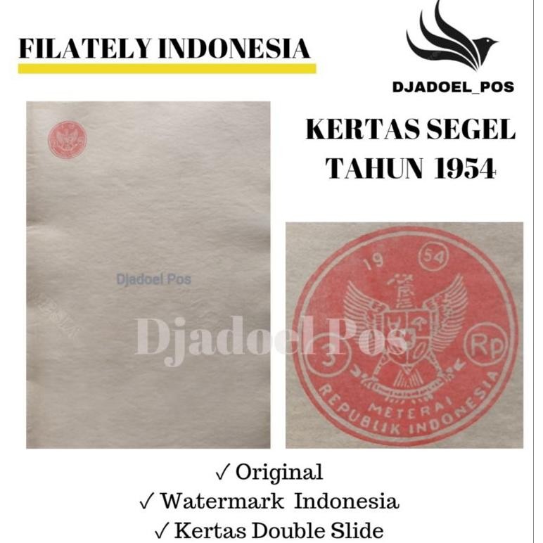 

KERTAS SEGEL TAHUN 1954 (Buy 1 Get 1 Free) Double Asli DiM