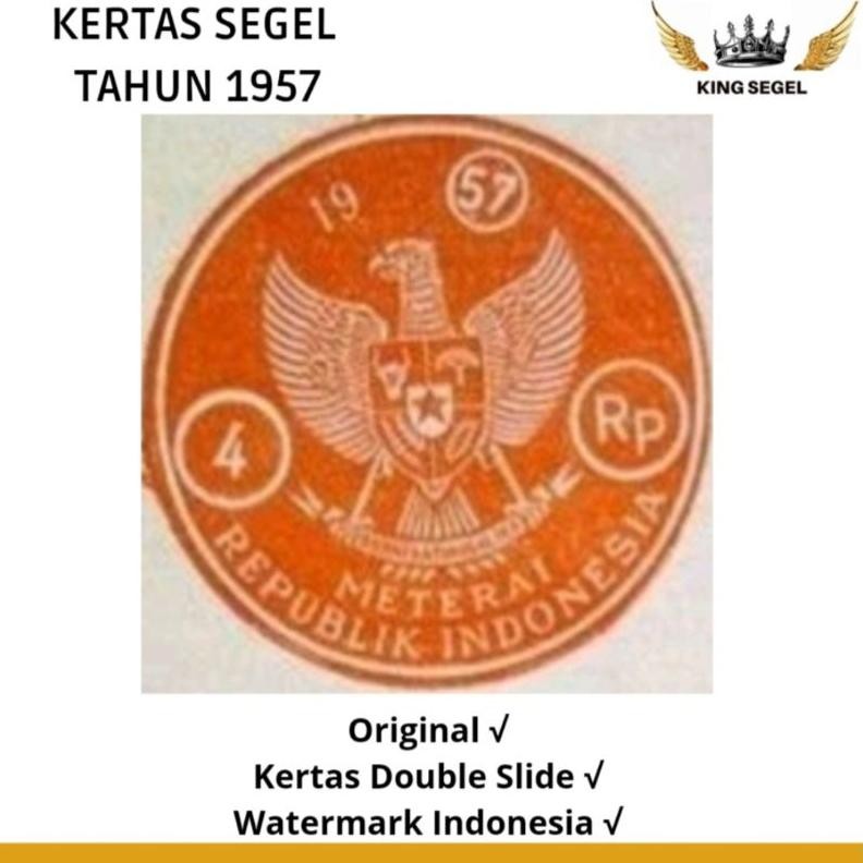 

Kertas Segek Tahun 1957 Double Asli (Beli 1 Gratis 1) DiM
