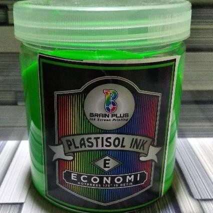

Tinta Sablon PLASTISOL FLOURESCENT Brain Plus Green 500gr DiM