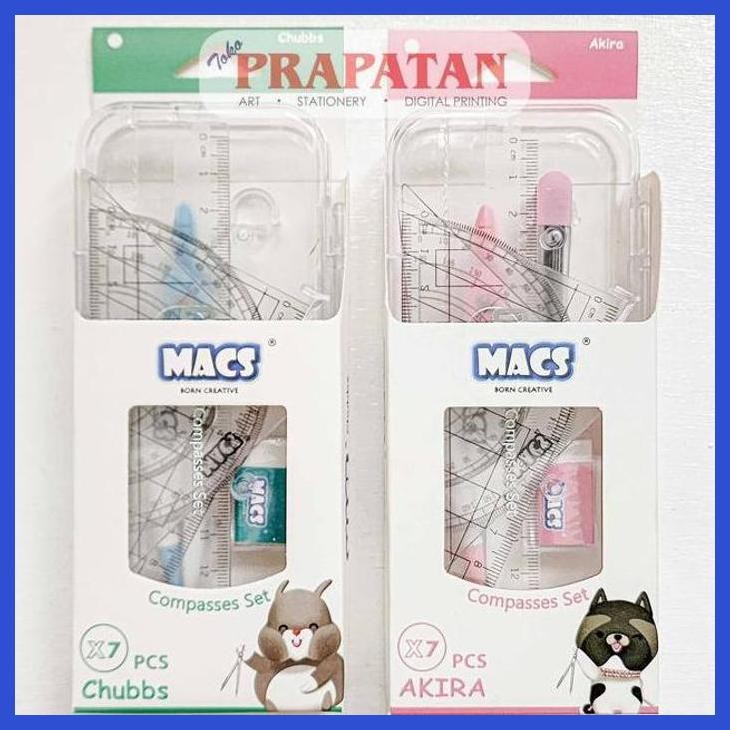 

( SEKOLAH / LUKIS ) SALE MACS MATHEMATICAL COMPASSES SET 7 | JANGKA (SENI / MENGGAMBAR / ART / KERAJINAN ) GOOD QUALITY