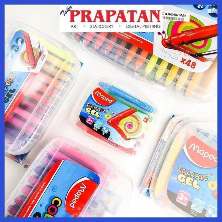 

( SEKOLAH / LUKIS ) DISCOUNT MAPED GEL CRAYON COLORPEPS 6/10 COLOR (SENI / MENGGAMBAR / ART / KERAJINAN ) GOOD QUALITY