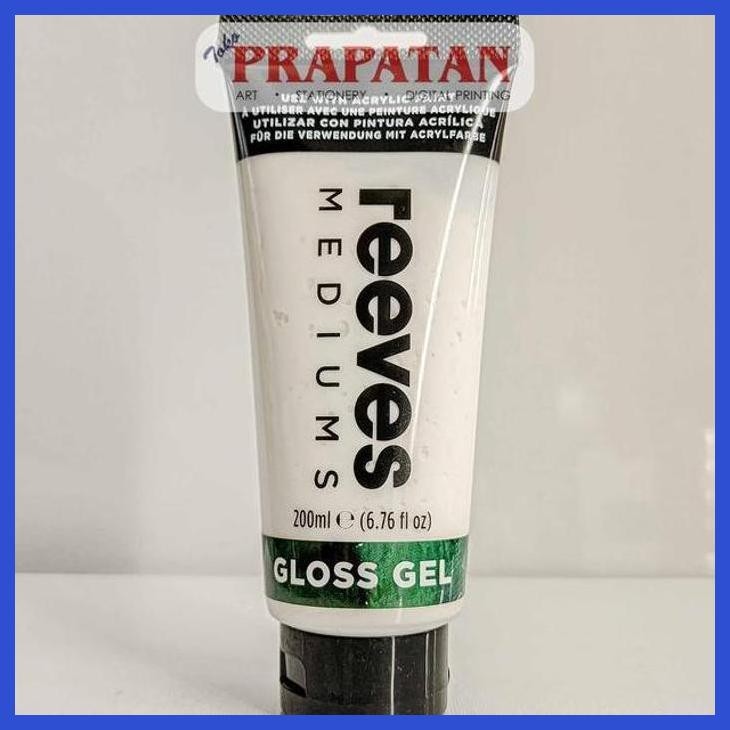 

( SEKOLAH / LUKIS ) READY REEVES ACRYLIC GLOSS GEL MEDIUM 200ML | MEDIUM CAT AKRILIK (SENI / MENGGAMBAR / ART / KERAJINAN ) PACKING AMAN