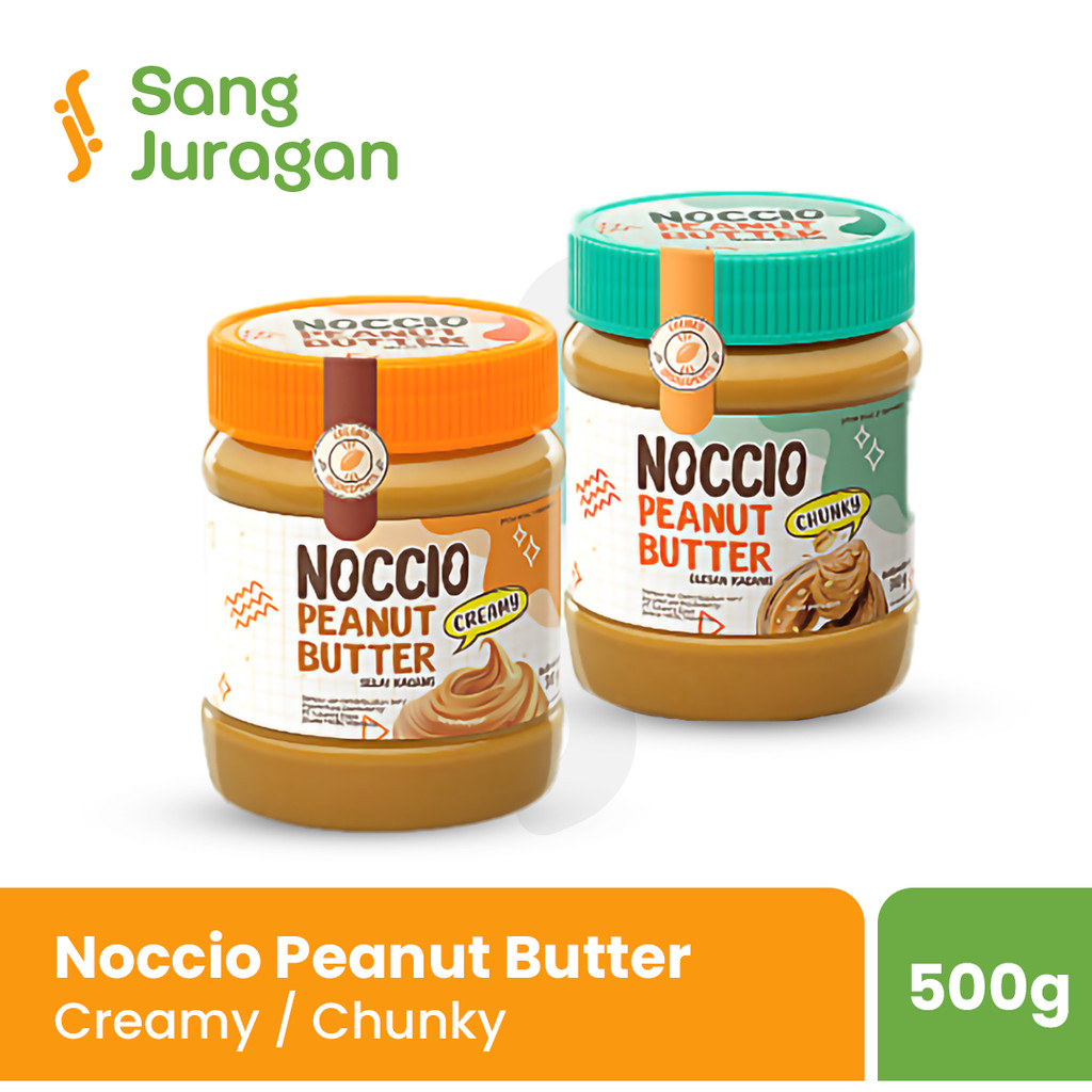 

Noccio Peanut Butter Chunky/Creamy 340gr dan 500gr | Selai Kacang