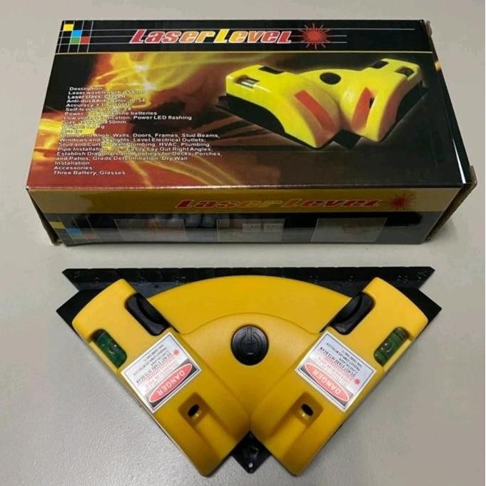 

Sale Laser Siku Sudut Leveling 90 Derajat Laser Merah Waterpass Laser