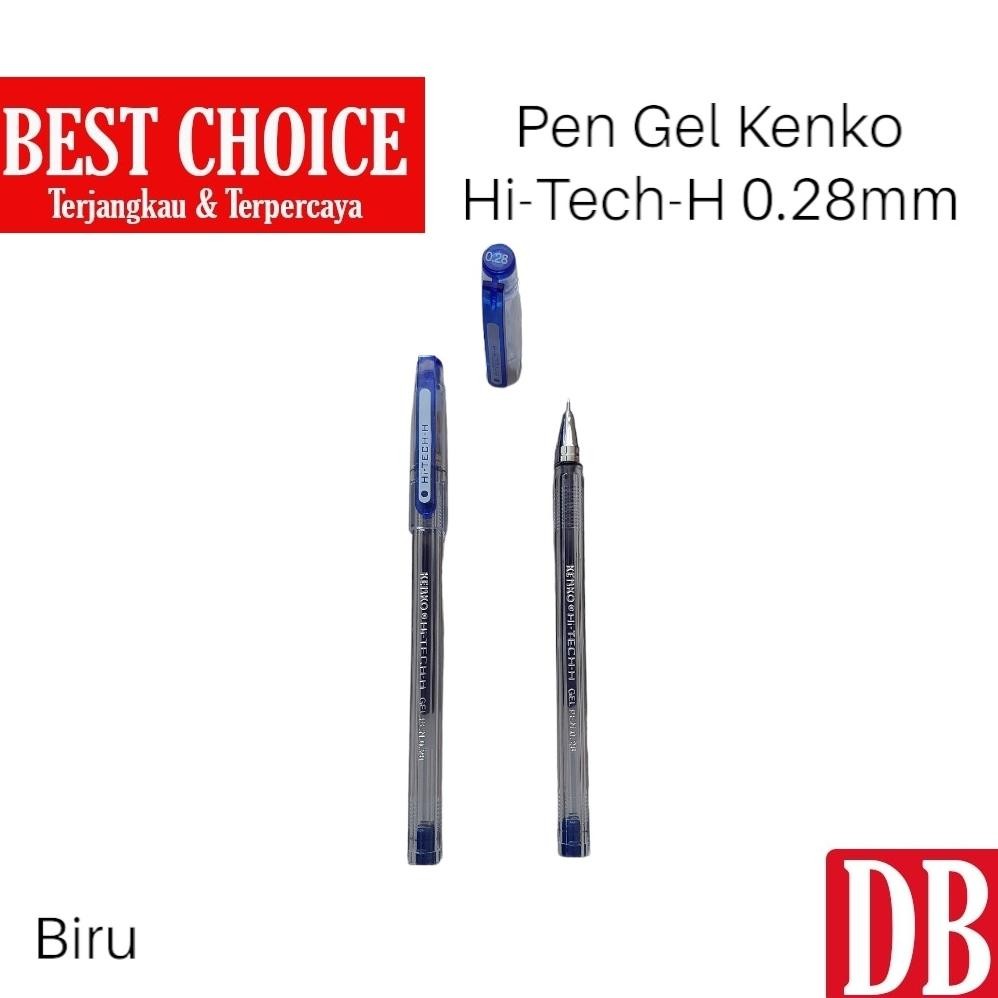 

Gel Pen / Pulpen Hitech / Hi-tech Kenko 0.28mm Hitam/Biru (12 Pcs)
