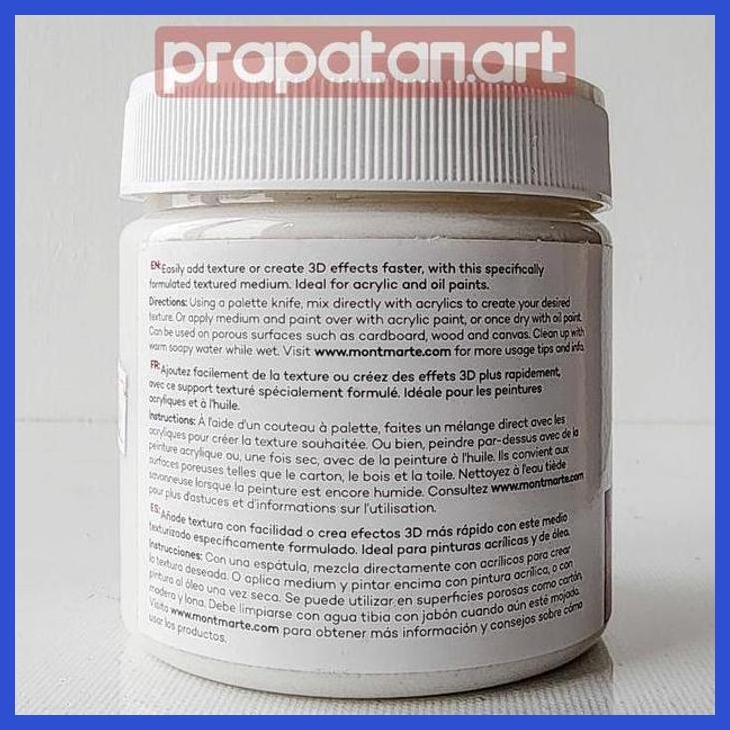 

( SEKOLAH / LUKIS ) COD MONT MARTE SAND TEXTURE MEDIUM COARSE 250ML | MEDIUM CAT AKRILIK (SENI / MENGGAMBAR / ART / KERAJINAN ) SIAP KIRIM