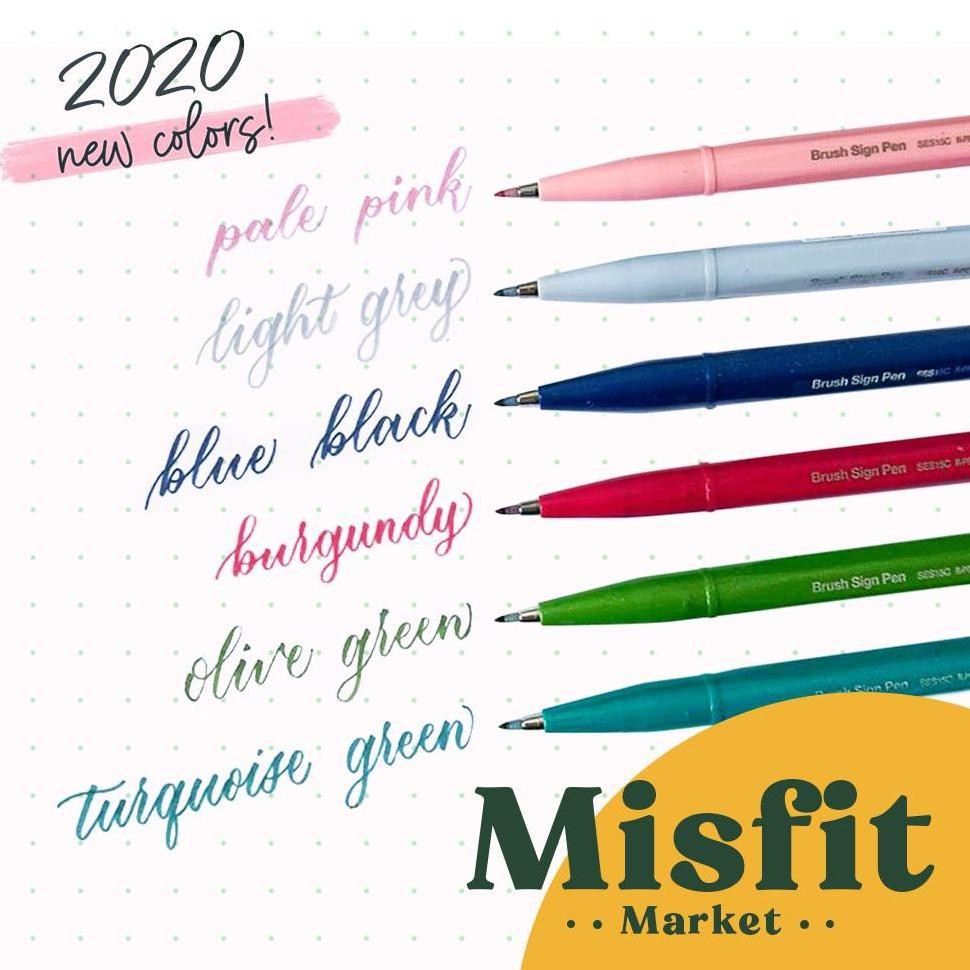 

HJK Pentel Touch Brush Sign Pen Fude Spidol Kuas SES Kaligrafi