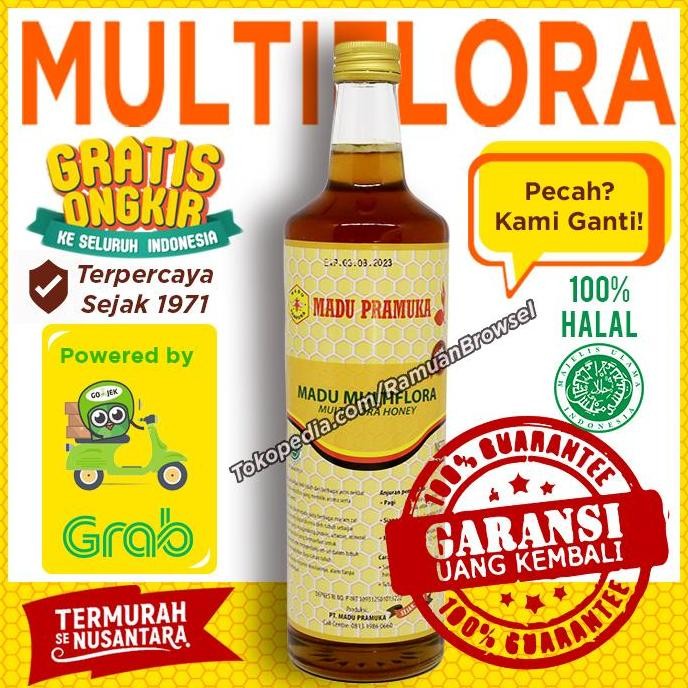 

NEW Madu Pramuka Alami (Madu Multiflora) 650ml READY