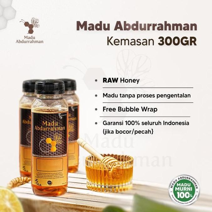 

NEW Madu Abdurrahman (300g) 100% MURNI & ASLI Raw Honey READY