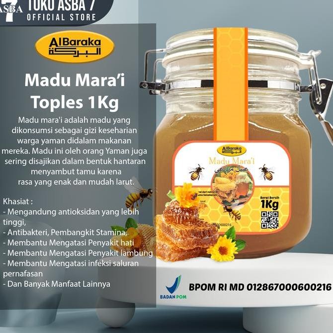 

NEW Al Barakah Madu Marai Yaman Toples 1Kg READY