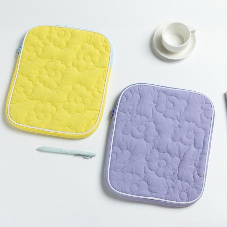 Tas ipad bunga  iPad/Tas Tablet/Tas Laptop bag/Casing Pelindung iPad Gaya Bunga Korea 7 8 9 10 11 in
