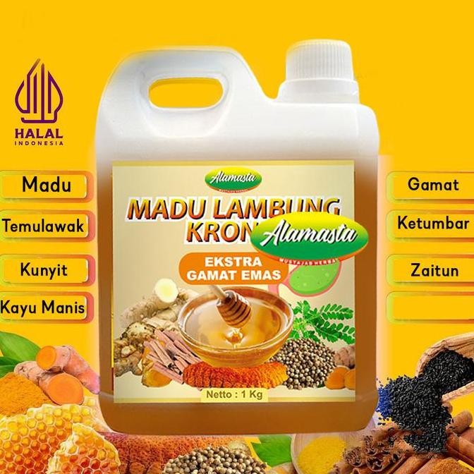 

NEW madu lambung alamasta 1kg madu ektra kunyit gamat emas temulawak READY