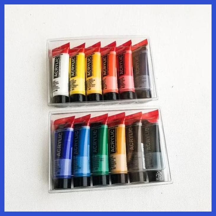 

( SEKOLAH / LUKIS ) SALE AMSTERDAM ACRYLIC PAINT GENERAL SELECTION SET 12X20ML (SENI / MENGGAMBAR / ART / KERAJINAN ) PACKING AMAN