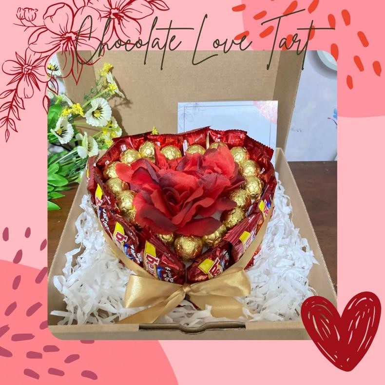 

[READY] Tart Love Chocolate (Bengbeng, Coklat, Valentine, Kado, Gift, Birthday)