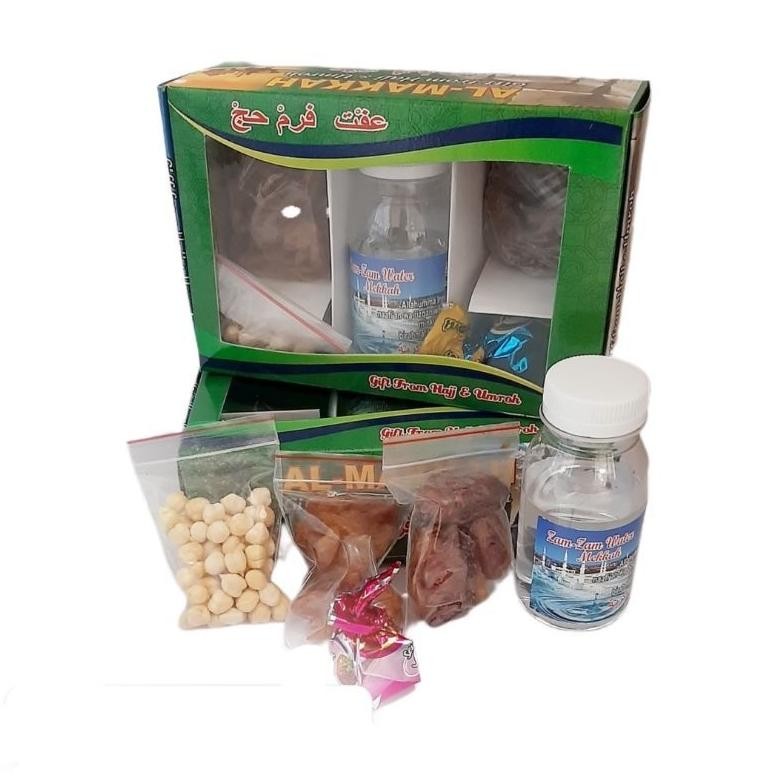 

Oleh Oleh Haji Dan Umroh 50 Pcs Lengkap Kurma Zamzam