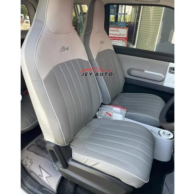 // Sarung Jok Wuling Air Ev Bahan Kulit / Cover Jok Air Ev Premium //