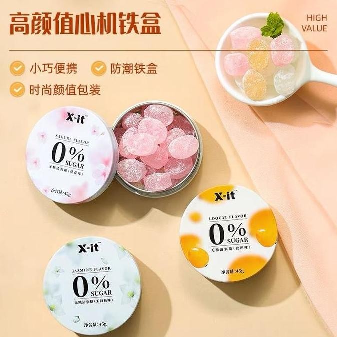 

(Halal) Permen X-It Mentol 45Gram Tanpa Campuran Gula Cocok Buat Tengg
