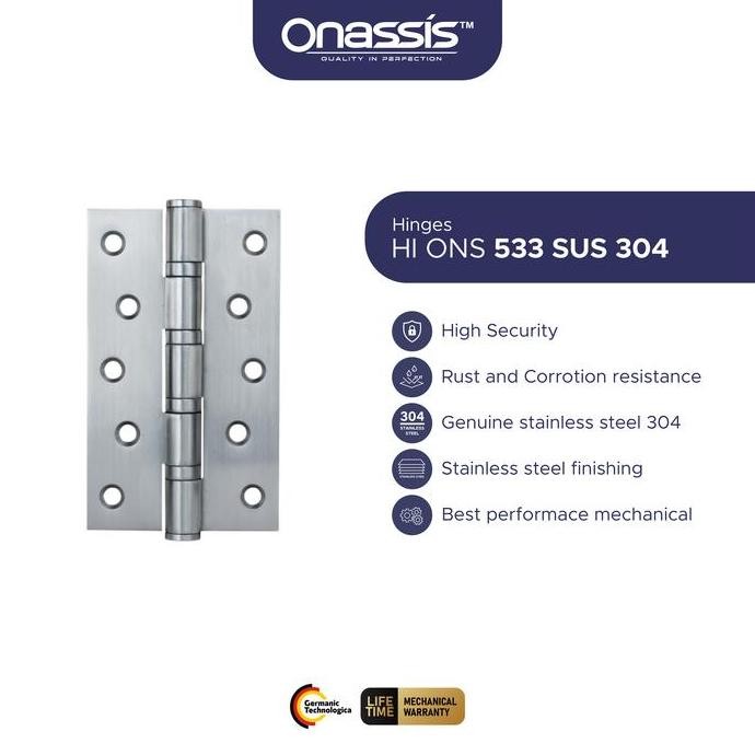 Engsel Pintu Onassis 533-4Bb Sus 304 Ss