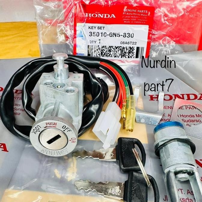 Kunci Kontak Set + Kunci Jok GN5 Honda Grand/Astrea/Lagenda ori HEMAT