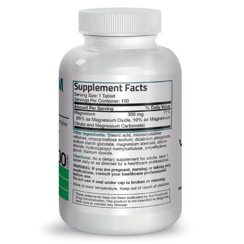 Bronson Magnesium Complex 300 Mg Oxide Citrate Carbonate Original USA