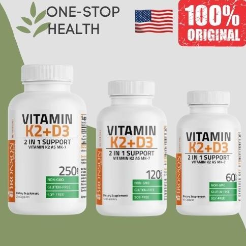 Vitamin K2 D3 Bronson 5000iu 120 caps 250 caps terlaris