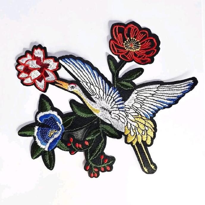 

Kualitas terbaik] patch burung bangau, patch iron, patch bordir