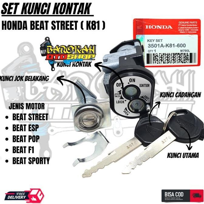 ORIGINAL KUNCI KONTAK BEAT STREET,BEAT ESP,BEAT SPORTY,BEAT F1 STATER HALUS BEAT POP 2017-2018 PROMO