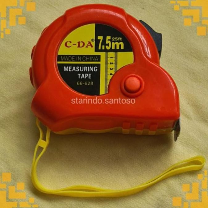 ~~~] Meteran roll body karet 7,5meter autostop autolock selflock