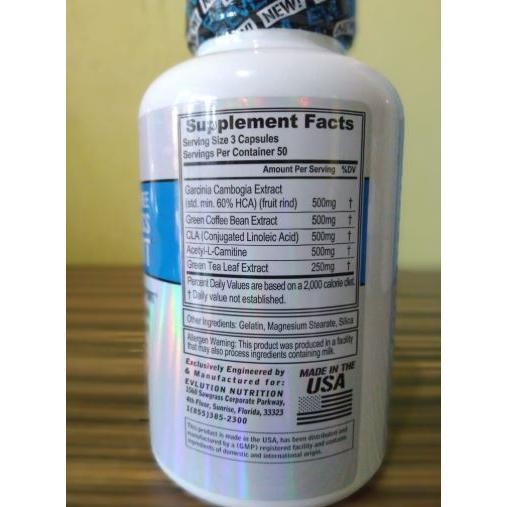 Evl Lean Mode Stimulant Free Fat Burner 150Caps Leanmode 150 Caps Caps