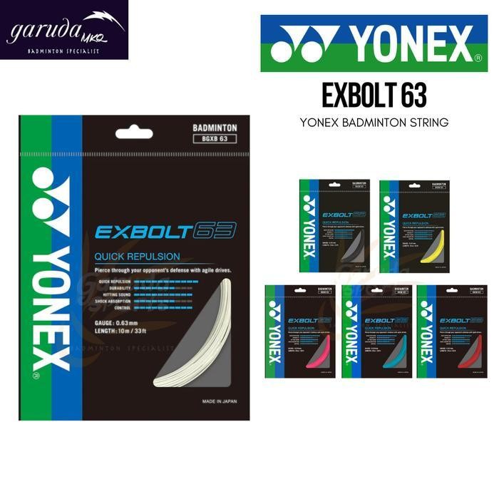 Senar Badminton Yonex Exbolt63 Senar Bulutangkis Yonex Exbolt 63 Sp