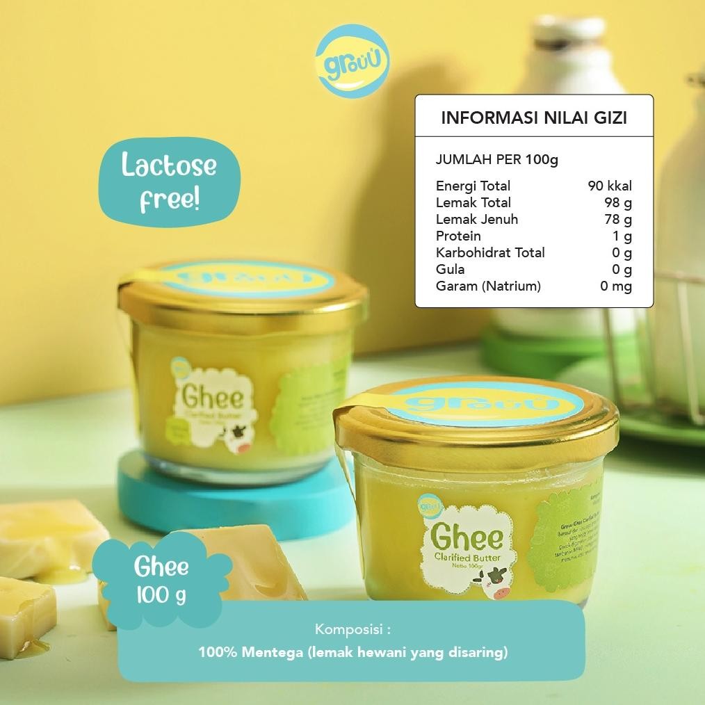 

Viral Grouu - Grassfed Ghee Butter (Mentega Rendah Laktosa) - Bb Booster Mpasi - No Msg Uh-22