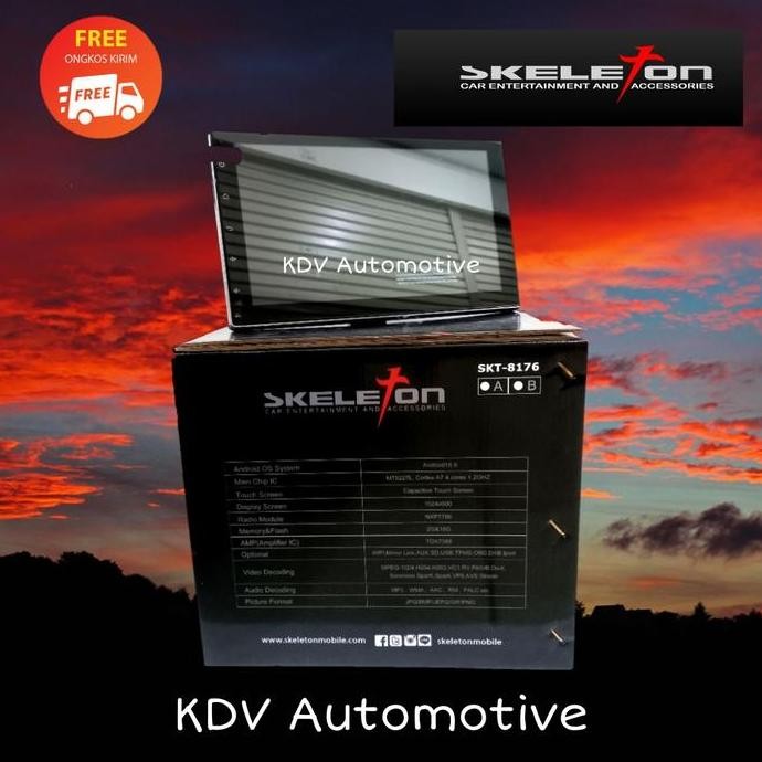 ready  Head Unit Android 10 Inch Skeleton SKT-8176 / Android Skeleton