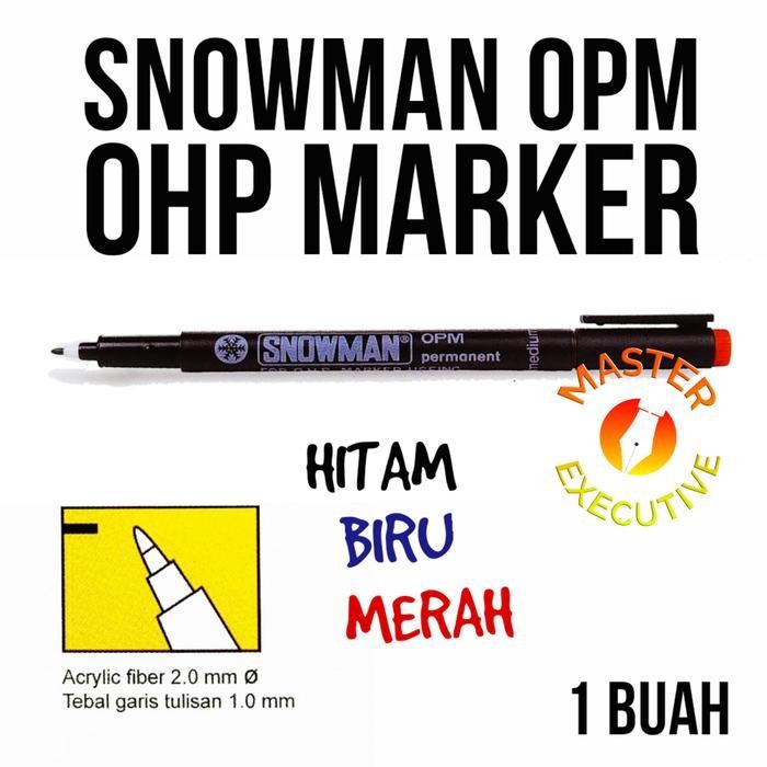 

Cn Snowman Japan Spidol Opm Permanent / Medium For Ohp
