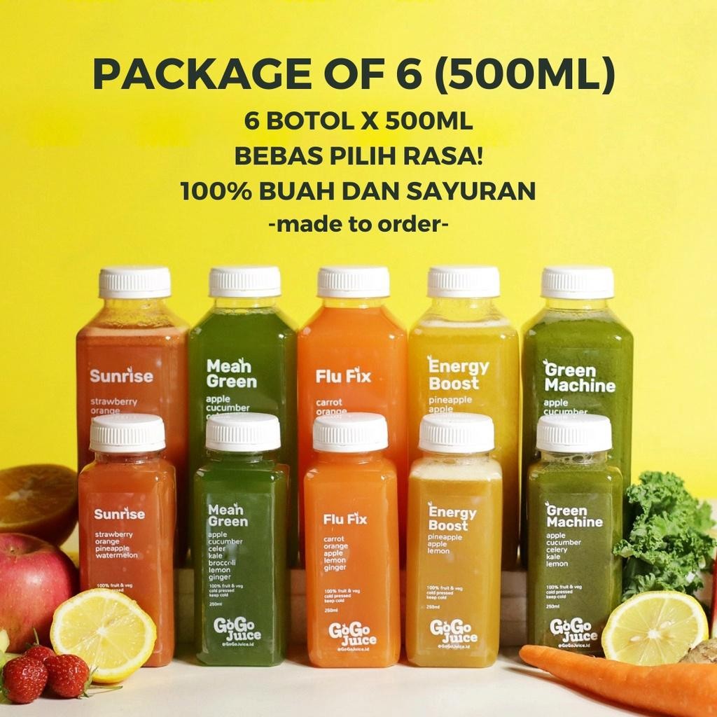 

Juice Care Package 6 Botol 500Ml 3 Liter Cold Pressed Juice Jus Mix Custom 100% Murni Paket Hadiah Kado Anti Virus Obat Sehat Terbaru Best Quality 100% Original