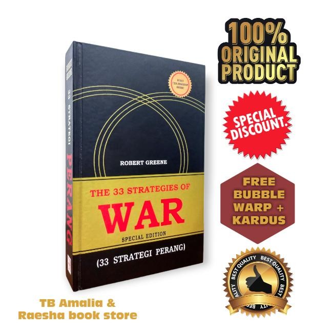 Buku Buku 33 Strategi Perang - The 33 Strategies Of War - Robert Greene - Special Edition Hard Cover