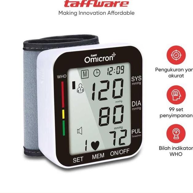 Taffomicron Pengukur Tekanan Darah Electronic With Voice Rz204